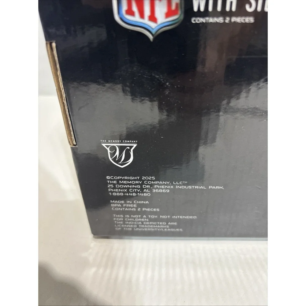 New England Patriots 2025 Officially NFL Licensed 16oz Glass Tumblers 16oz New